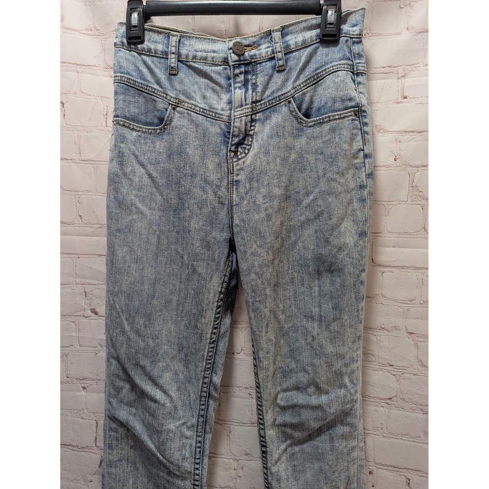 BDG Women's High Rise Slim Ankle Jeans Acid Wash Blue  27 x 29 Yoke Front
